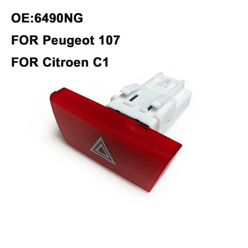 

For Citroen C1 Peugeot 107 Toyota Aygo 6490NG Warning Hazard Light Warning Switch Button Emergency Button Switch