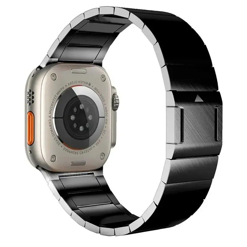 Metal Link Bracelet Strap For Apple Watch Band 49mm 45mm 44mm 46mm Magnetic Buckle Wristband iWatch Series Ultra 10 9 8 7 6 5 4