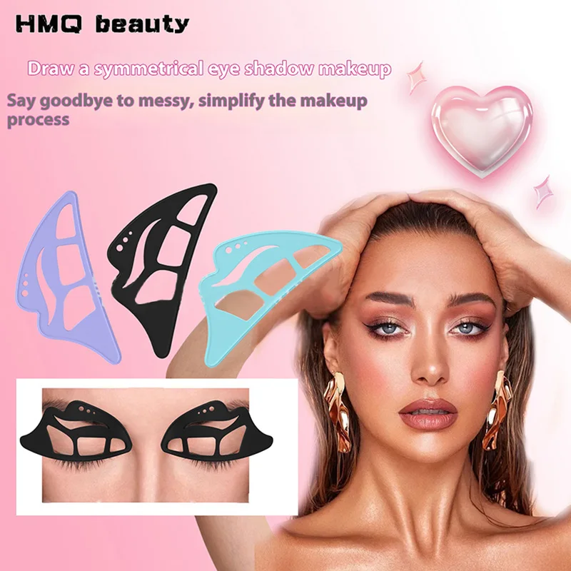 Silicone Eye Makeup Stencils Multi Functional Eyeshadow Template Eye Liner Applicator Aid Tools Portable Reusable Makeup Tools