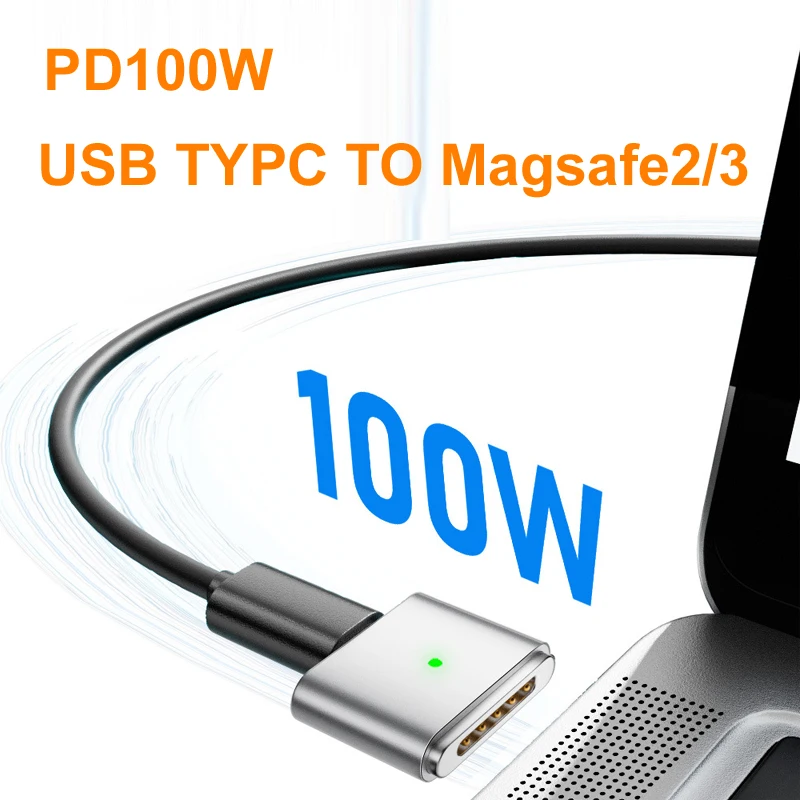 Magnetyczna ładowarka PD100W 20V 5A USB Type-C do Magsafe 3/2 do ładowania laptopów Macbook Air/Pro M1/M2/M3/M4 — zdjęcie produktu 5