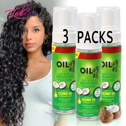 Olive Oil Mousse Wrap / Set 7 Ounce (207Ml) (3 Pack) Wet Shine Soft Fresh Look Wrapping Hair Mousse Easy To Use Wrap Lotion