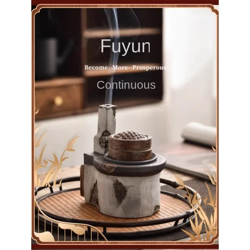 

Cooking stove, incense burner, household incense, tea roasting jar, ceramic decoration for sending fragrance to elders