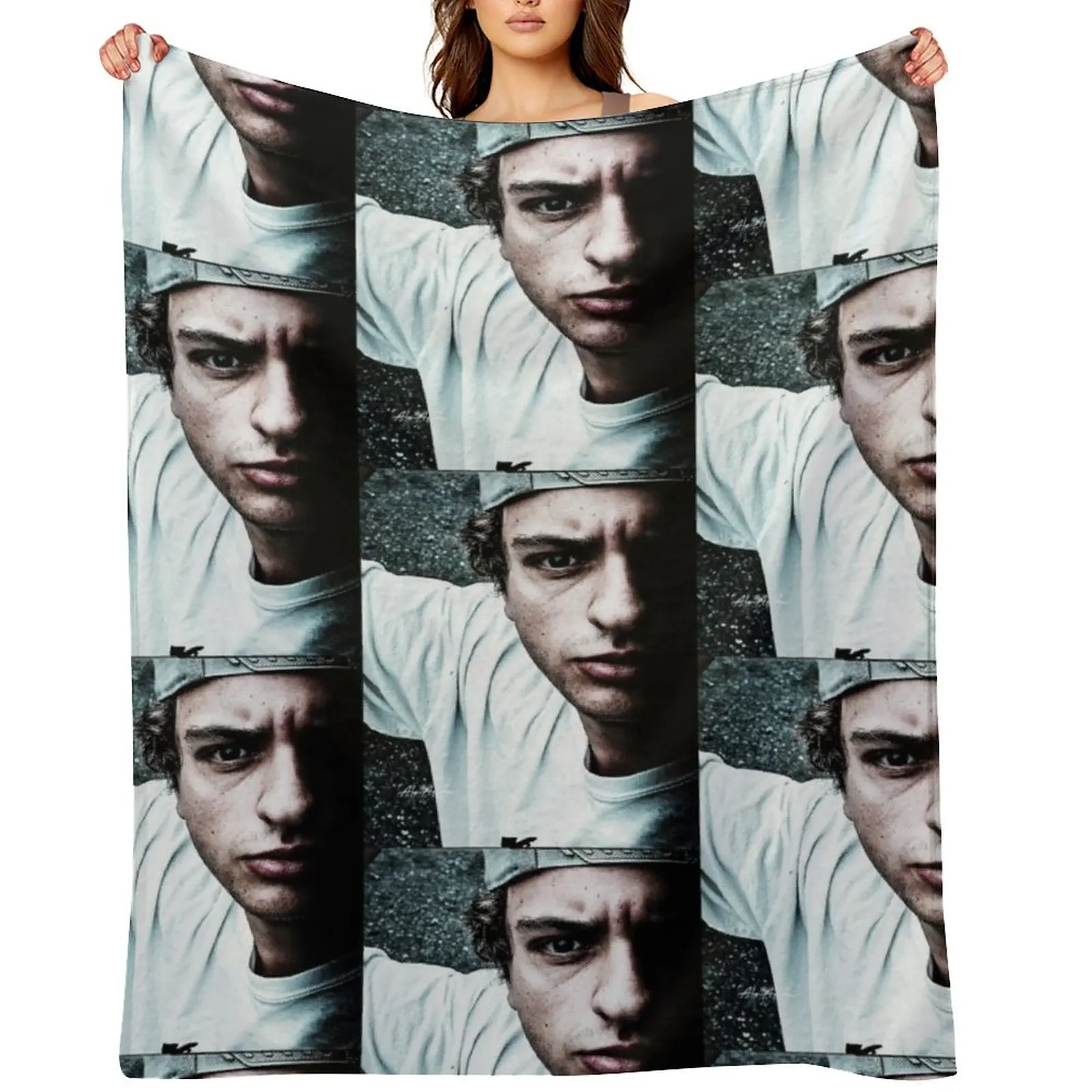 Funky Boy J Fryer Cap Photo Funkanometry Edit Throw Blanket Vintage For Decorative Sofa Thins Soft Big Blankets