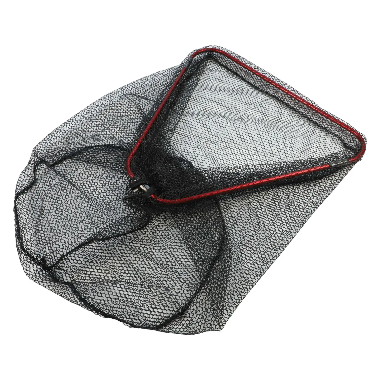 アルミニウム合金製の漁網-折りたたみ式ランディングネット-アルミニウム合金製のフープ-コーティングされたナイロンネット-より速い沈下によりもつれを軽減