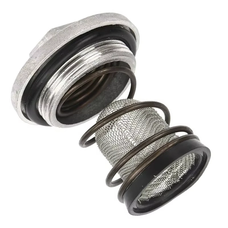 Cubierta de filtro de aceite/tapa de drenaje para motocicleta GY6-50/125, combinación de tapa de filtro de aceite y tapa de drenaje.