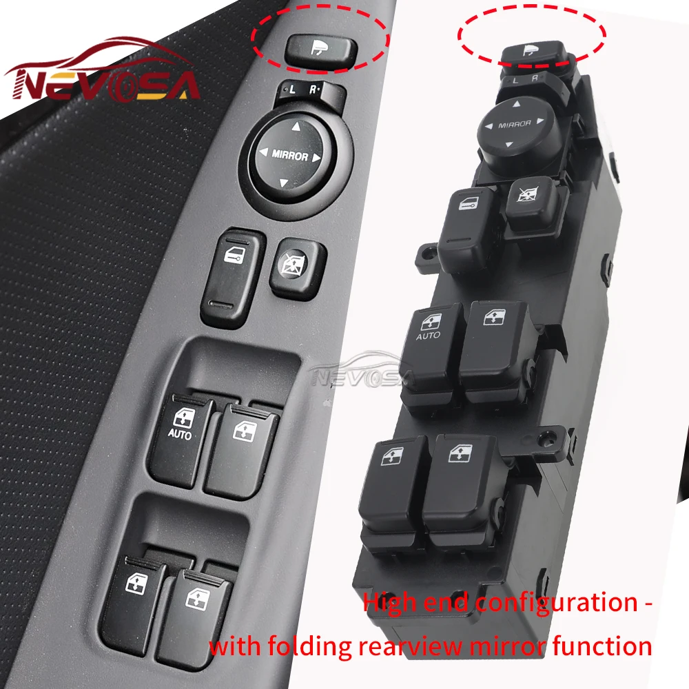 NEVOSA For Hyundai Veracruz 2007 2008 2009 2010-2012 Power Window Switch Driver Side Power Window Master Switch 93570-3J000WK