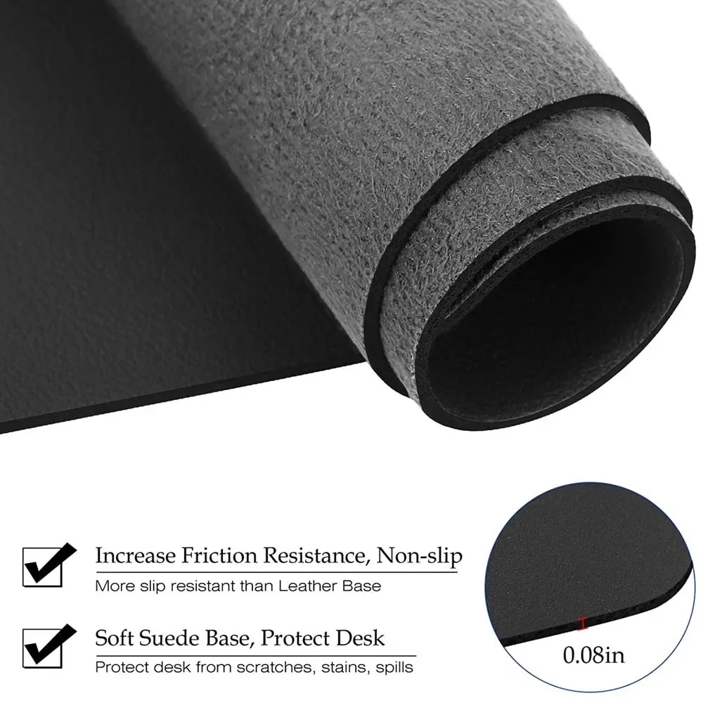 لوحة ماوس للكمبيوتر مقاومة للماء، حصيرة لوحة مفاتيح من الجلد الناعم، لوحة ماوس ألعاب من سلسلة حروف الدب، وسادة فئران ناعمة للمكتب والمنزل