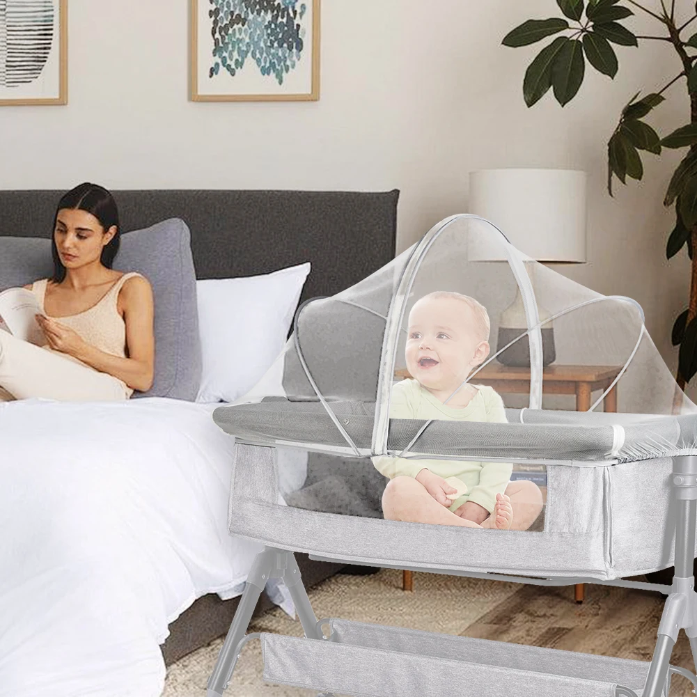 Baby Mosquito Net Tent Foldable Mosquito Net Bassinet Mosquito Net Cover for Baby Crib To Keep Cats/Bugs Out