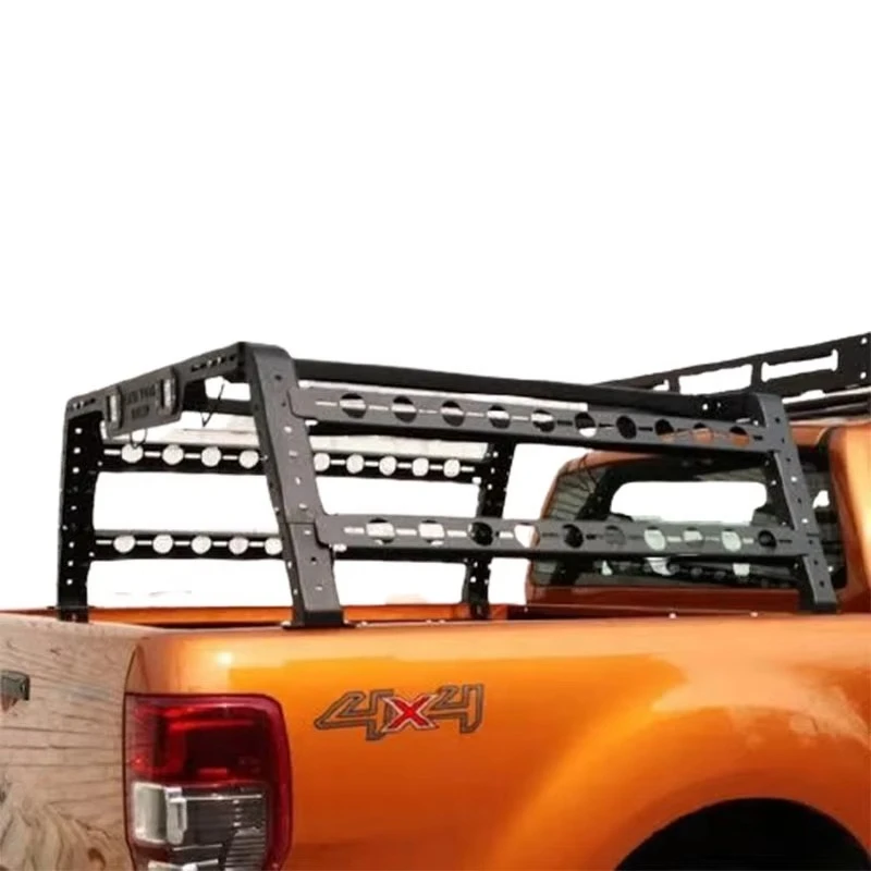 Universal Truck Bed Rack Bar Anti-Roll Bar with Light for Navara NP300 L200 Hilux 4x4 Pickup Truck Bed Bar 4