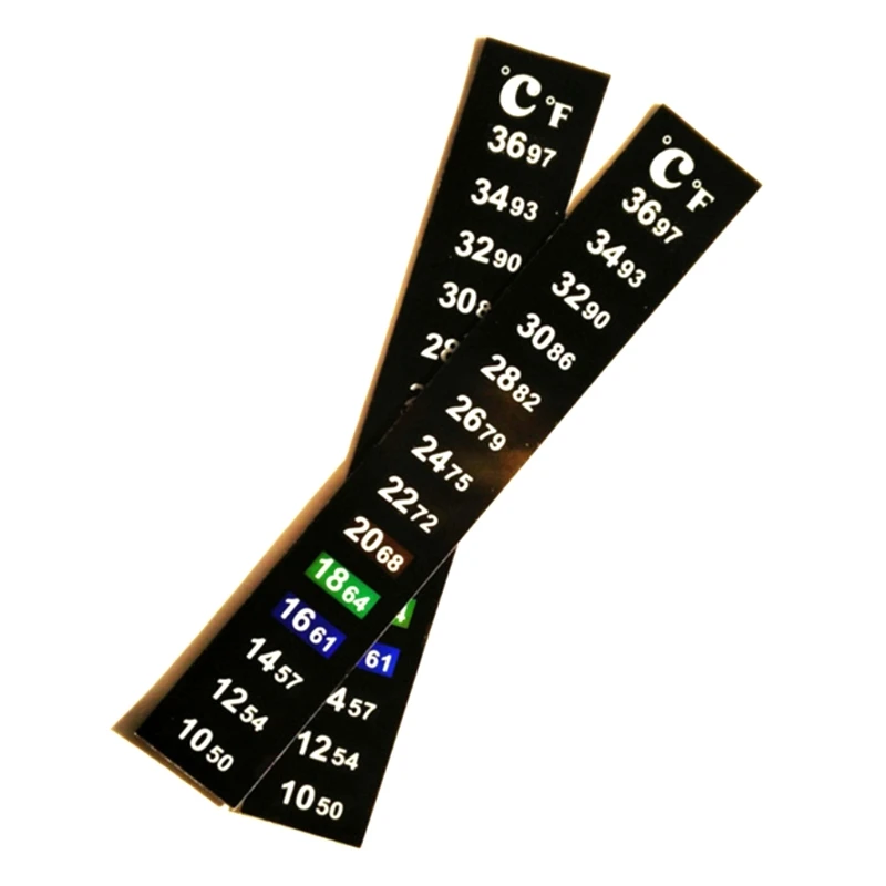 LXAF Stick On Thermometer Strips Vertical Stickers Digital Temperature Display for Fermenting Wine Beer 50 - 97 ℉/ 10 - 36 ℃