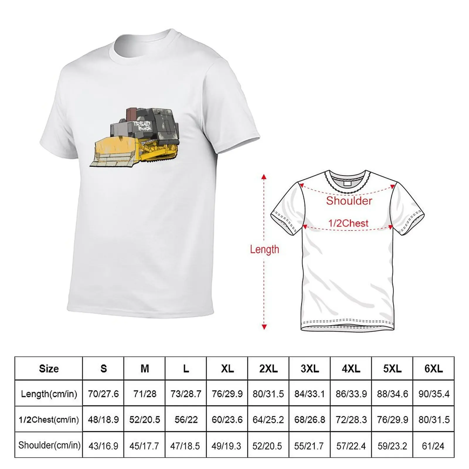 Killdozer Tread Back UnisexS-5XL T-Shirt cotton tshirt 100% black cotton t-shirt plain for man package T-Shirt