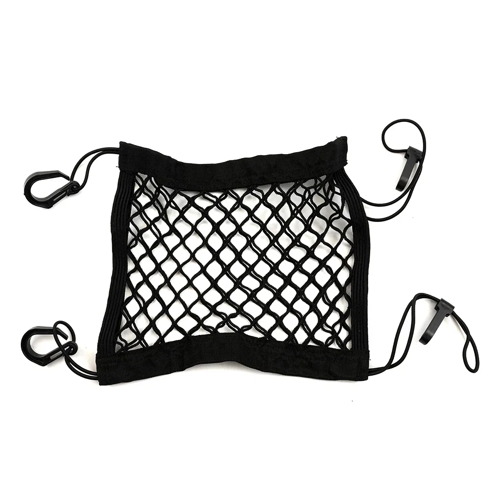 

Tool Motorcycle Cargo Net ATV Accessory Bike Black Car Hook Hold Bag Plastic Hooks Storage 23cmx30cm Replacement