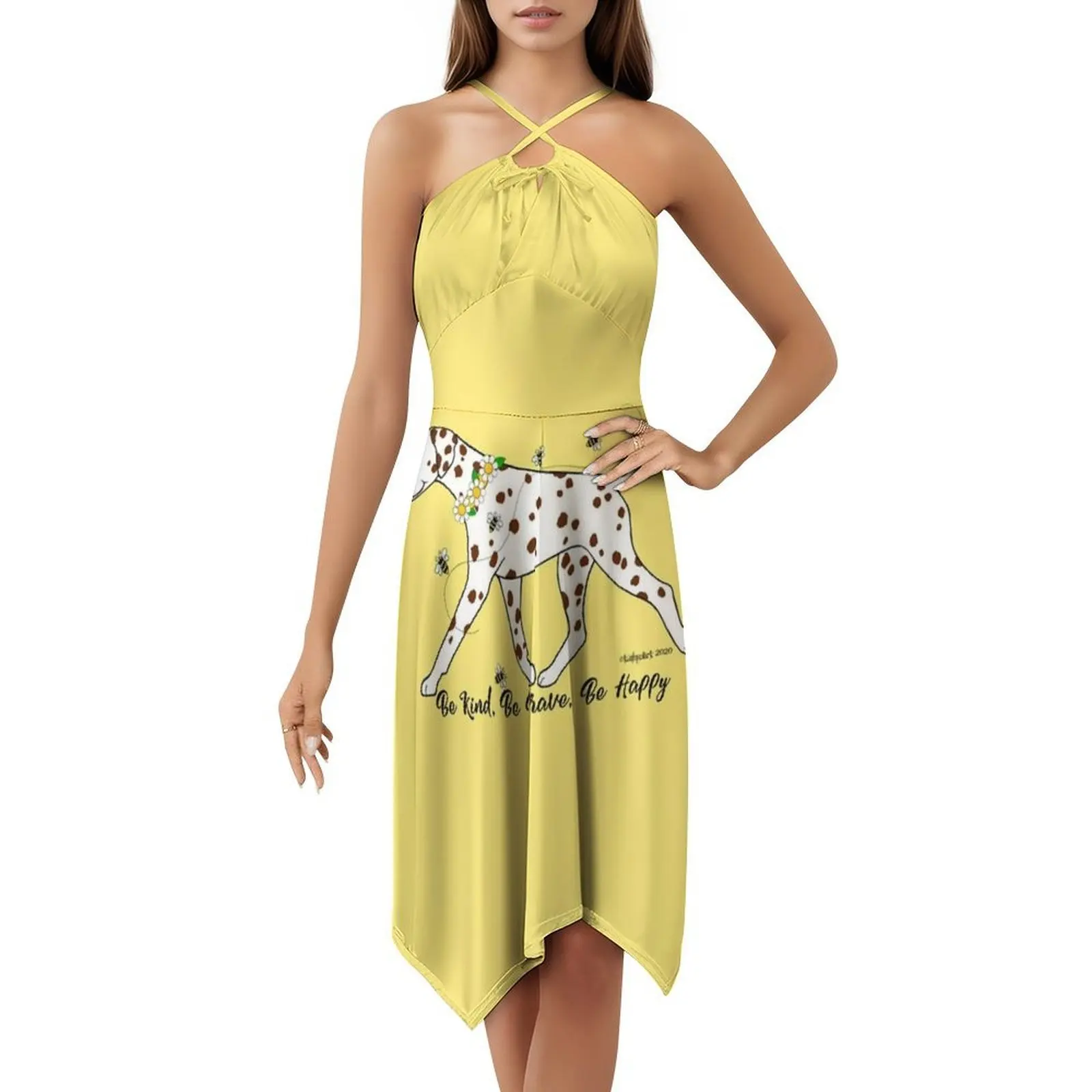 فستان الدلماسية Be Kind Be Brave Be Happy Boho Chic فستان أنيق أنيق لحفلات الزفاف على الشاطئ فستان الدلماسي Be Be Kind Be Brave Be #5