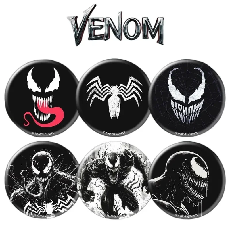 Nueva Marvel Venom Metal Bar Chi personalidad creativa Marvel superhéroe película periférica Cool broche insignia regalo de vacaciones al por mayor