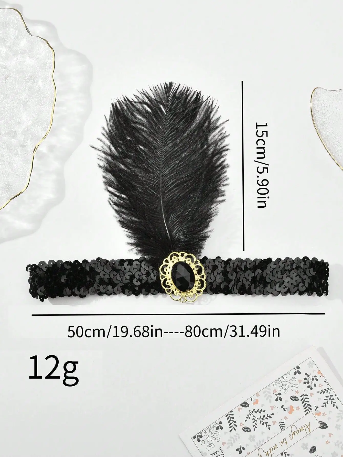 1 pz anni '20 accessori per abi flapper puntelli per feste retrò GATSBY CHARLESTON fascia per capelli fascia di piume per fascia da ragazza flapper da sposa 200000532 1 pz anni '20 accessori per abi flapper puntelli per feste retrò GATSBY CHARLESTON fascia per capelli fascia di piume per fascia da ragazza flapper da sposa 200000532