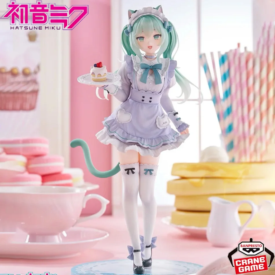 

15cm Hatsune Miku Model Anime Girl Figures Hatsune Miku Cat Maid - Natsuki Amashiro Ver.Figurines Decoration Doll Toys Gift