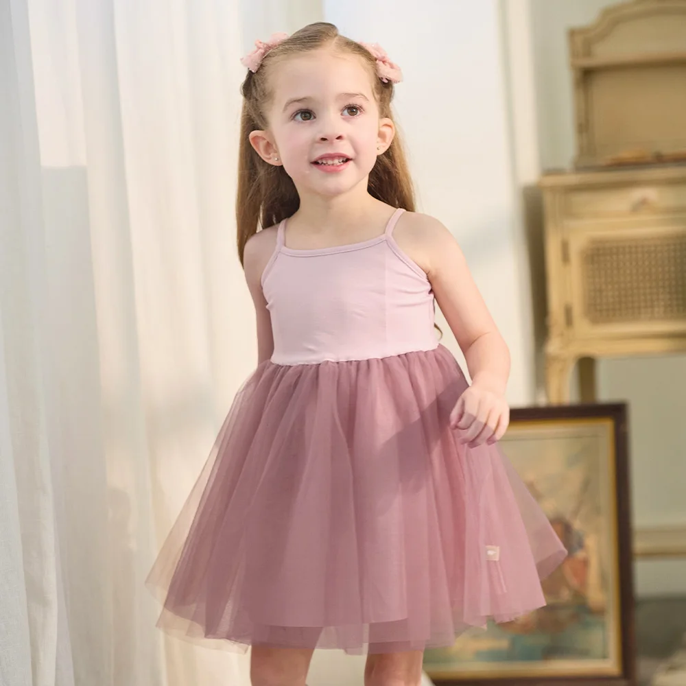 Dave Bella Girls Mesh Dresses Baby Summer Dress Sleeveless Vest Princess Children Clothes Elegant Casual Charm Party DB2262287