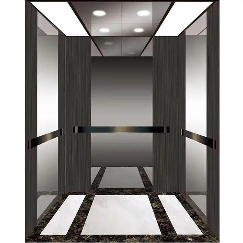تصميم حديث لمصعد كابينة زجاجية منزلية صغيرة تتسع لـ 1-4 أشخاص