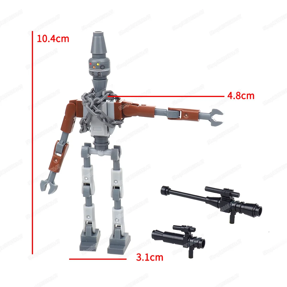 Planet Robot Building Block Assembly Moc Bounty Hunter Ig Figures Killer Weapons War Equipment Model Children Scene Gift Boy Toy