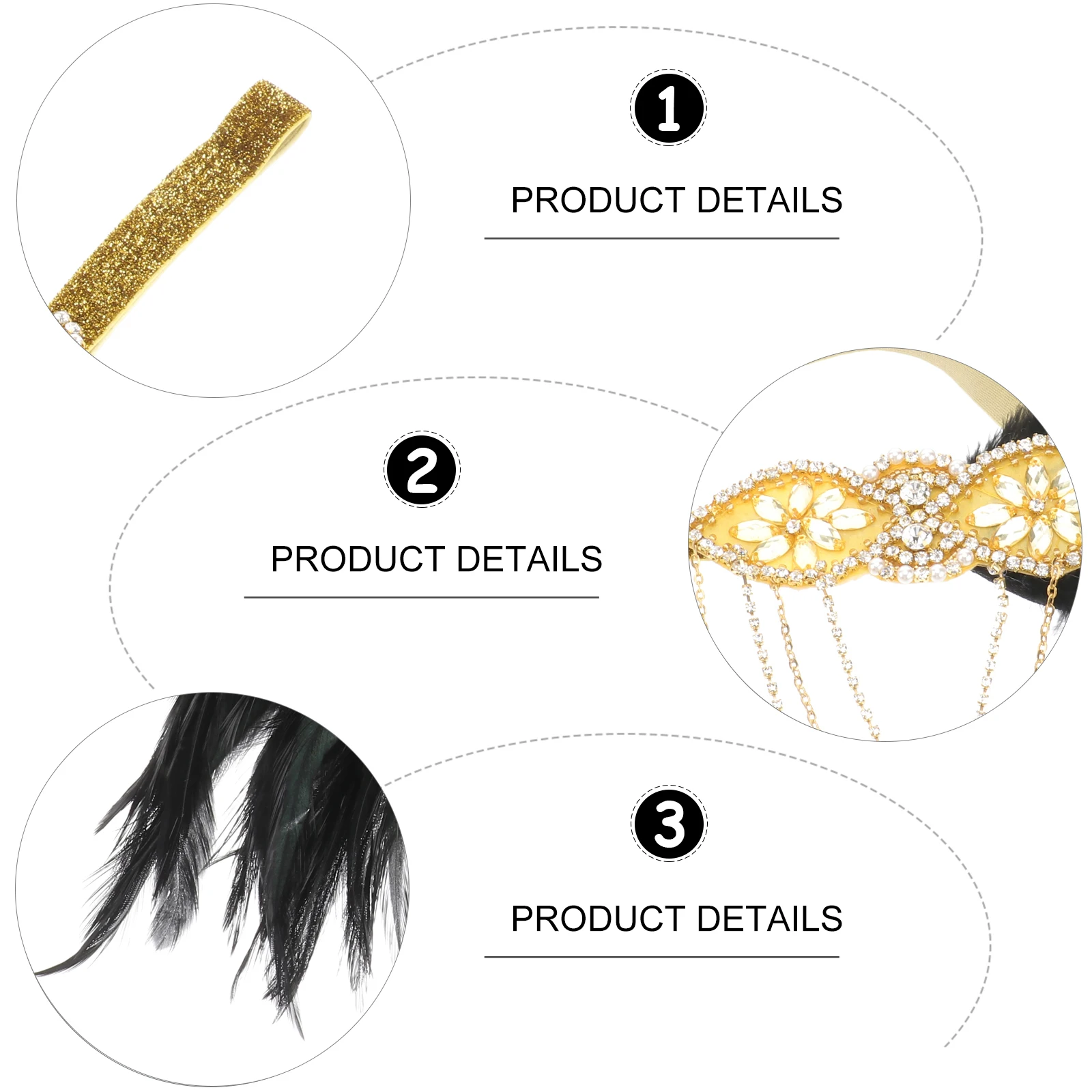

Crystal Headband Halloween Hairband Costume Party Headpiece Headbands Rhinestones