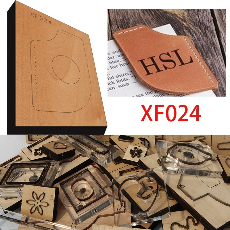 

New Japan Steel Blade Wooden Wallet Leather Craft Punch Hand Tool Cut Knife Mould Bookmark Cutting Die XF024