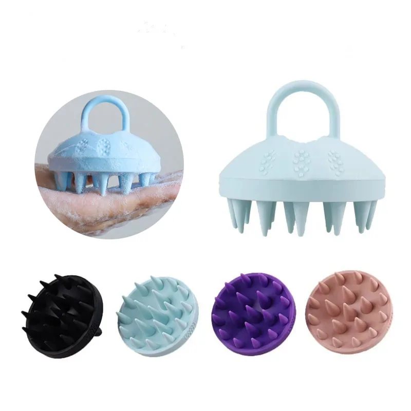 

1pc Scalp Massage Brush Hair Exfoliator Combs Household Silicone Head Clean Relieve Itching Shampoo Brushes Barber Accessories