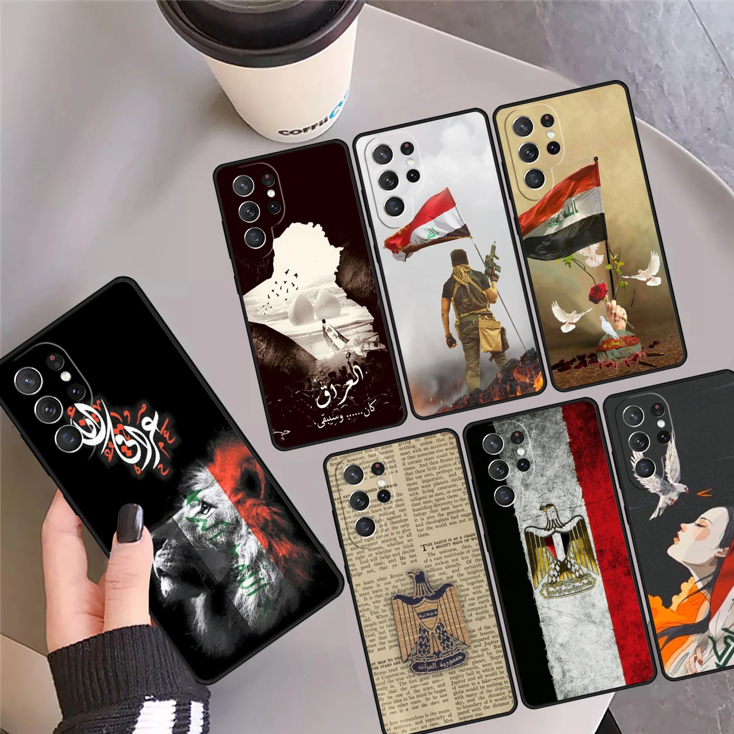 

Чехол для телефона с флагом Ирака, чехол для Samsung Galaxy S24 S25 Ultra S23 S22 Plus S21 FE S20 Note 10 20 Pro Ultra
