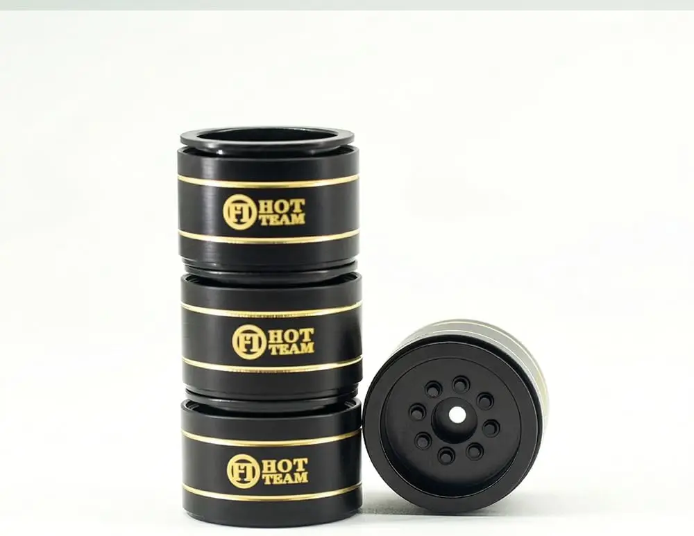 Aluminum Optional Offset RC Wheel Hubs Tire for 1/30 SCX30 Cars (Black Hardware with Tire)