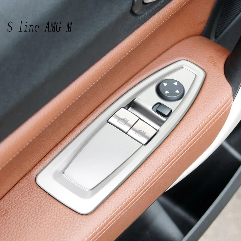 Car Styling Window Glass Lift Button switch Cover Sticker Trim For BMW 1 2 Series Coupe F20 F21 F22 F23 2012-2018 Accessories