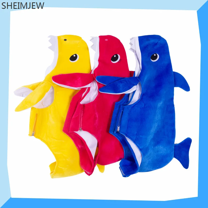 

New Children Shark Cosplay Costume Prescool Animation Stage Role-playing Marine Animal Outfit Carnival Party Stage Show Dress Up