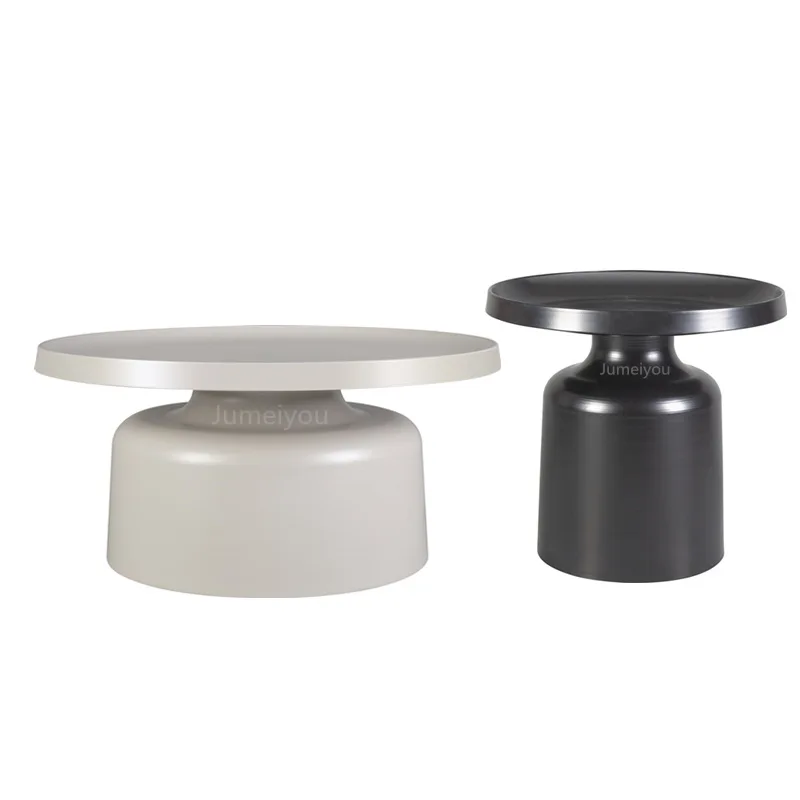 Nordic Metal Coffee Table Creative Small Apartment Living Room Iron Small Round Table Simple Sofa Side Table Dropshipping