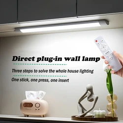 Dimming Led Cabinet Light with Remote control Led Tube Lighting for Kitchen Living Room Adjustable Brightness Wall Closet Lamp