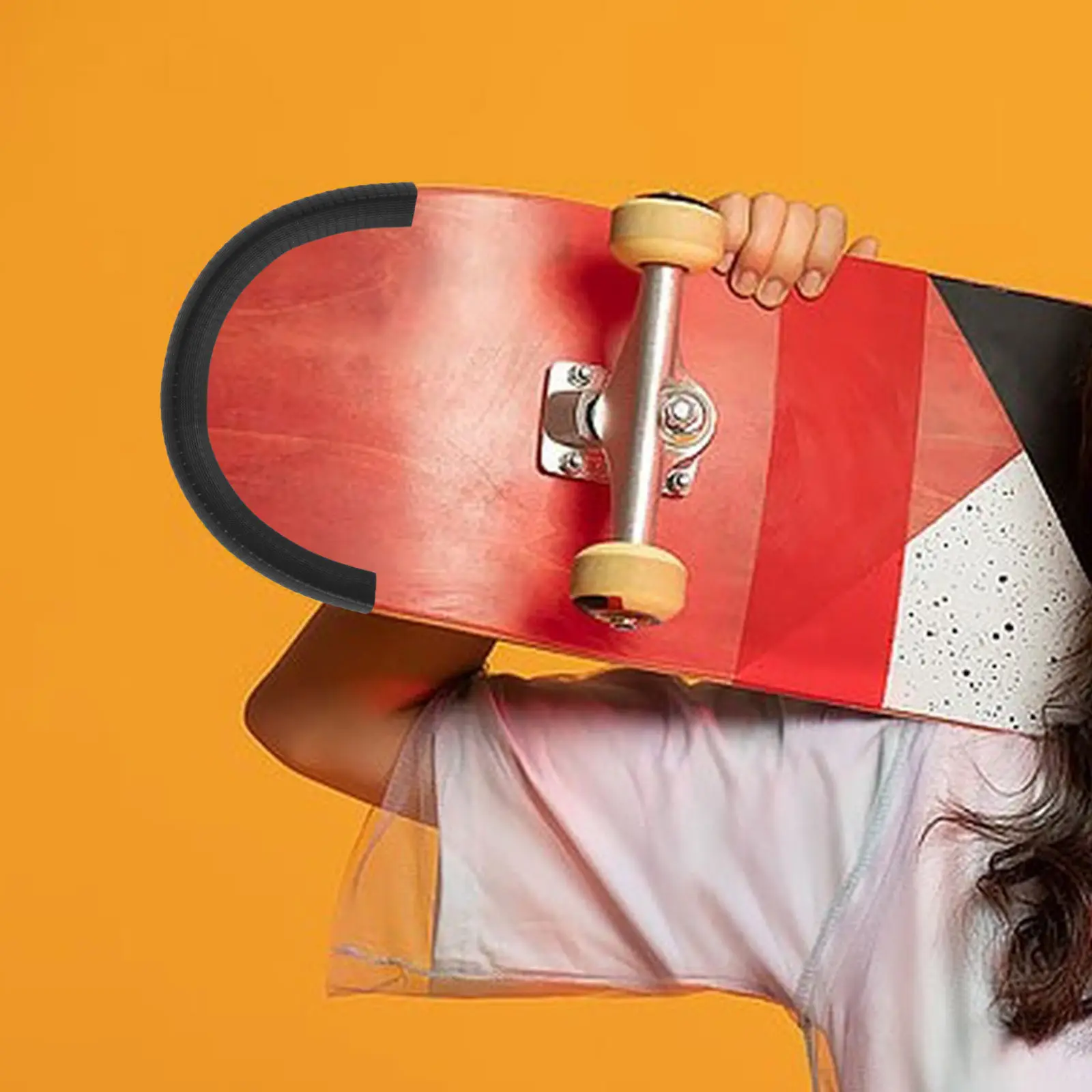 

1 Pair Skateboard Deck Edge Bumper Strip 35Cm Skateboard Deck Guards Protective Gear Longboard Tail Nose Protector