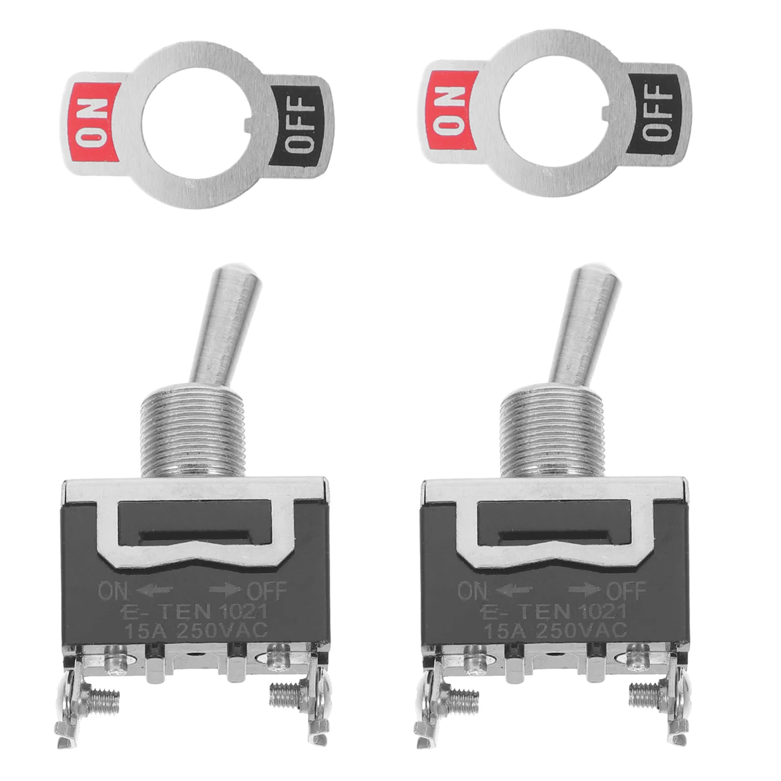

2 Pcs Toggle Switches Automotive Heavy Copper Iron Replacement Led Convenient Automotive-toggle-switches