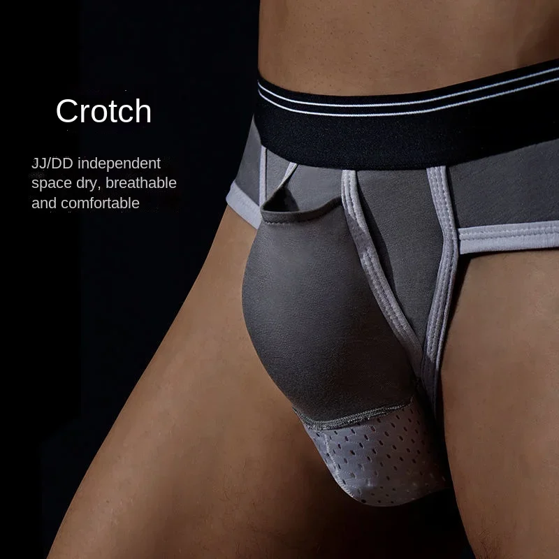 U Convex Boxer Sissy Panties Gay Underpants Big Pouch Boxershorts Penile Hole Briefs Male Large Bag Underwear Men Pantaion Thong