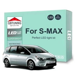 LED Interior Light Bulb Kit For Ford S-MAX S MAX SMAX 2006 2007 2008 2009 2010 2011 2012 2013 2014 Car Dome Lamp Canbus No Error