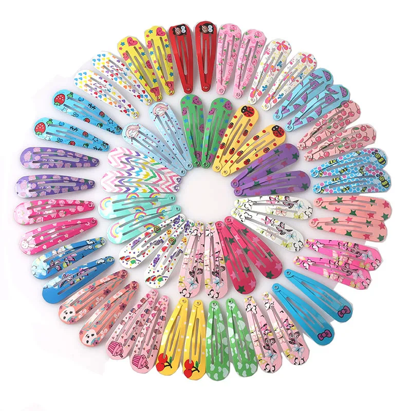 Cute Baby Hair Clips For Girls Children Dripping Barrettes Hairpins Metal Candy Color Korean Kawaii Hair Accessories Kids