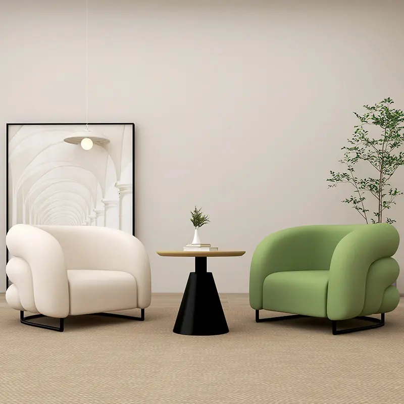 

Single sofa chair bedroom balcony lazy sofa small apartment living room single chair leisure chair