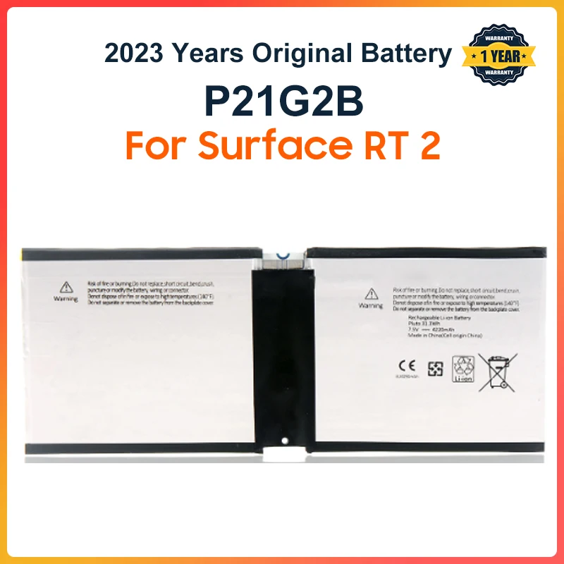 

Аккумулятор P21G2B для ноутбука Microsoft Surface RT 2 II RT2 1572 Tablet PC 7,6 V 4220mAh Бесплатные инструменты