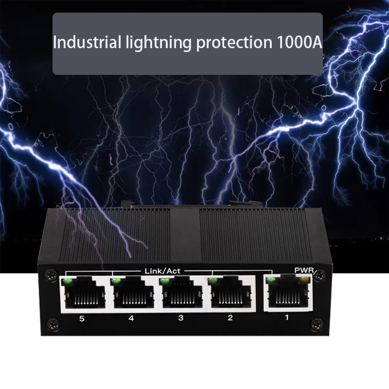 LAN Extensor 5-port industrial 100M switch RJ45 extender splitter Plug and Play Internet Splitter Adapter game Ethernet Switch