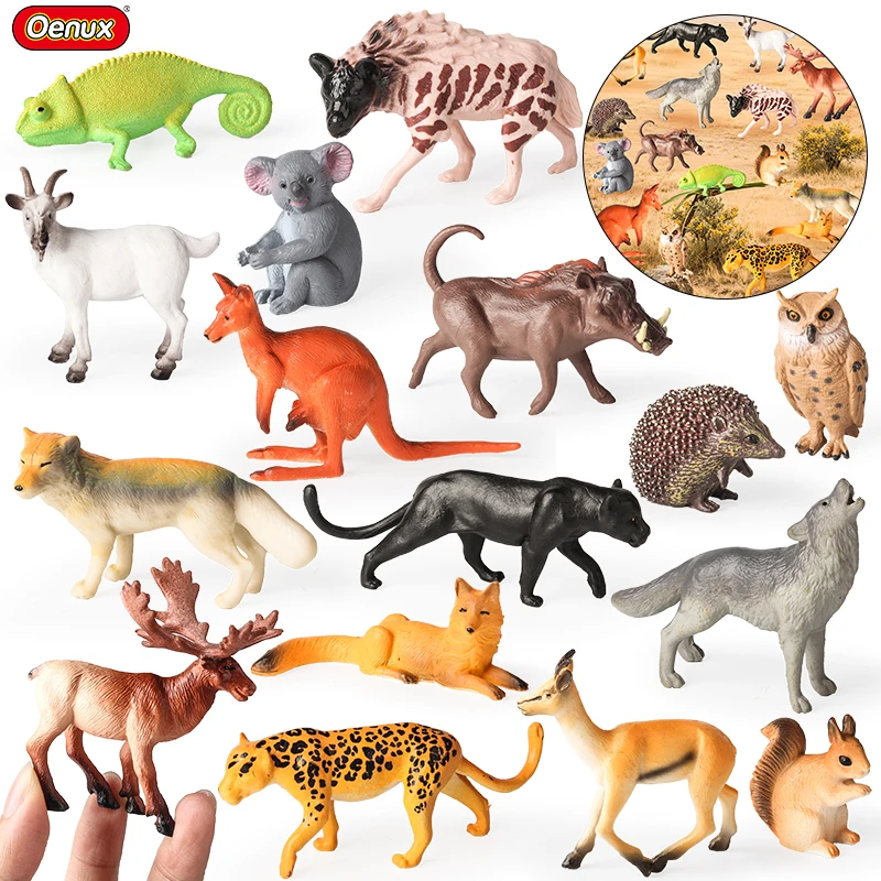 Kangaroo Kids Education - Oenux 16 pièces animaux sauvages forêt