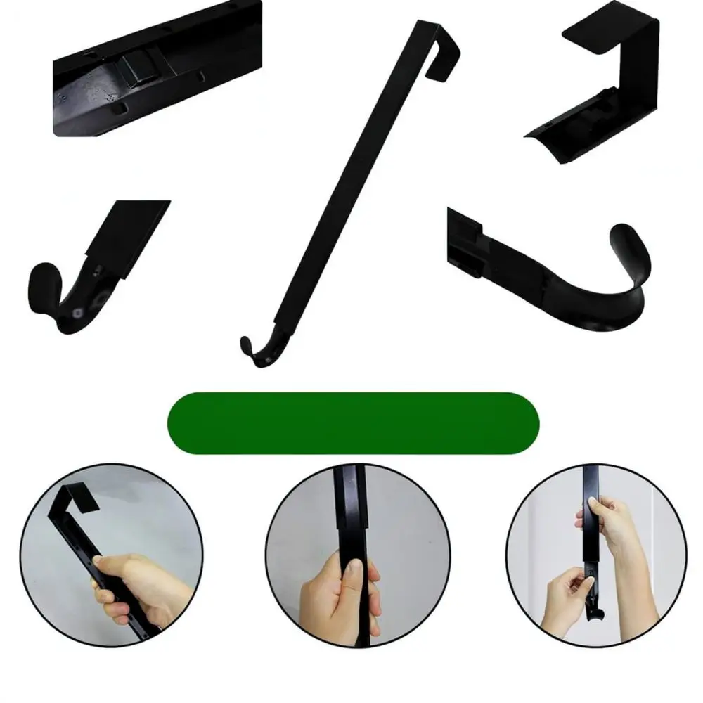 Adjustable Metal Wreath Hanger Door Hook Heavy Duty Over The Door Storage Organizer For Christmas Holiday Decoration