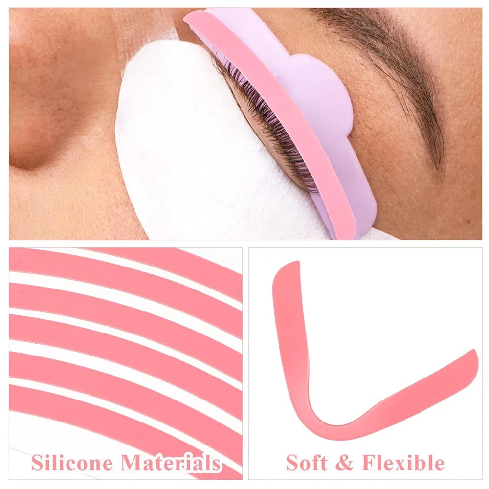 Coussinets pour les yeux réutilisables, en silicone, bandes autocollantes, enveloppes, patch hydrogel, outils de maquillage