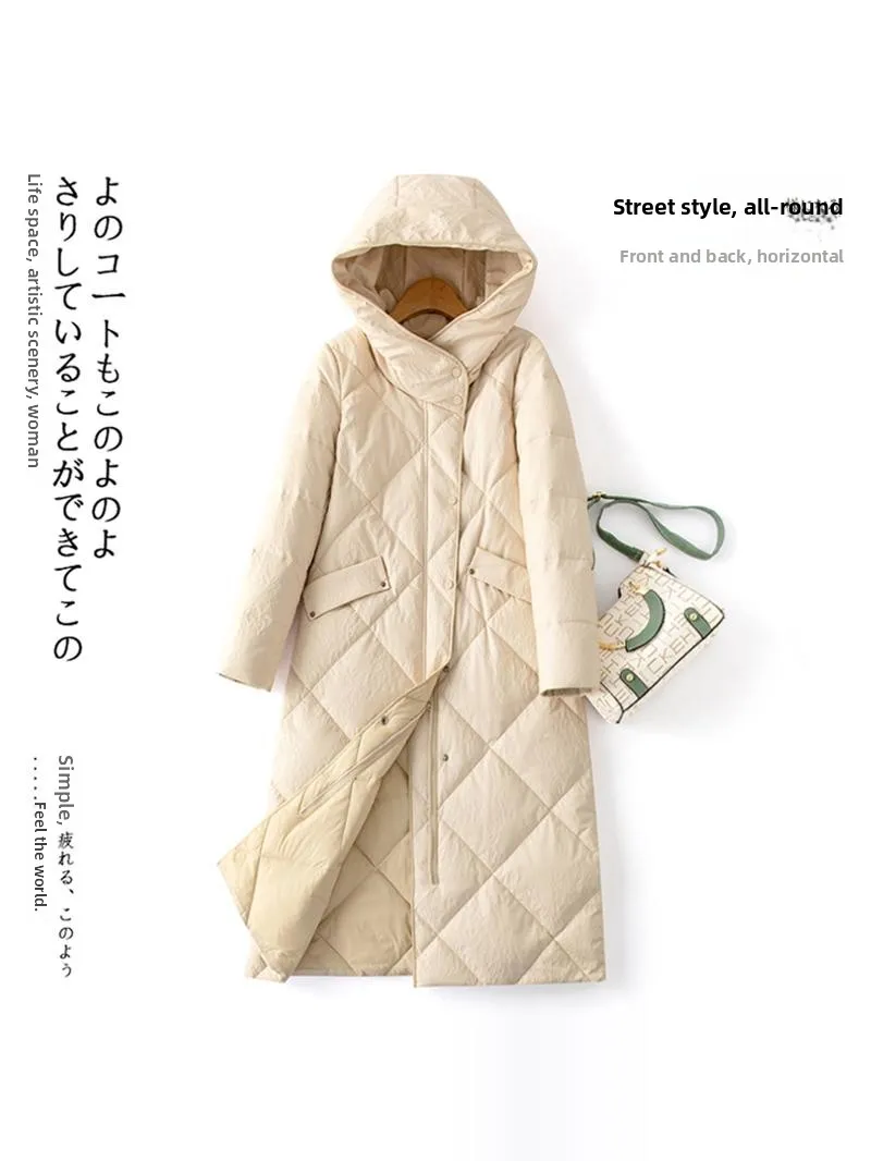   Ning Echt Leer Donsjack Dames Halflange Eapenvacht Winterjas Grote Maat Bont Bovenkleding Pendelen Sle