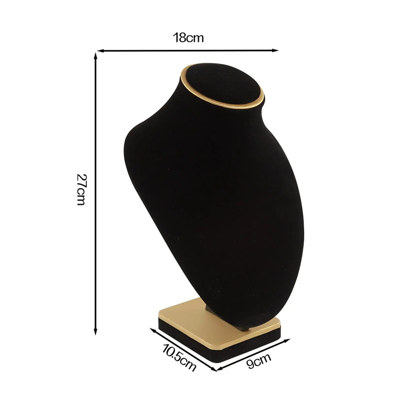 Organizzatore porta collane Espositore per busto in velluto Scaffale da tavolo per boutique e negozi di gioielli