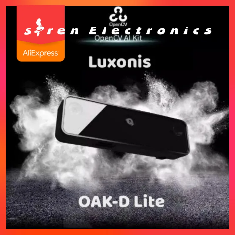 OpenCV + Luxonis OAK-D Lite Embedded 4K AI Camera with Stereo Depth Perception