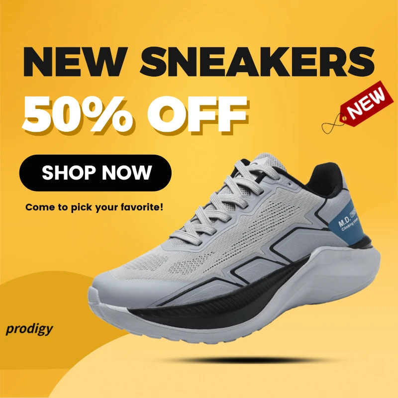 

Marathon Sports Running Shoes Men Breathable Lightweight Sneakers Comfortable Athletic Nonskid Leisure Outdoor Sneakers for Men