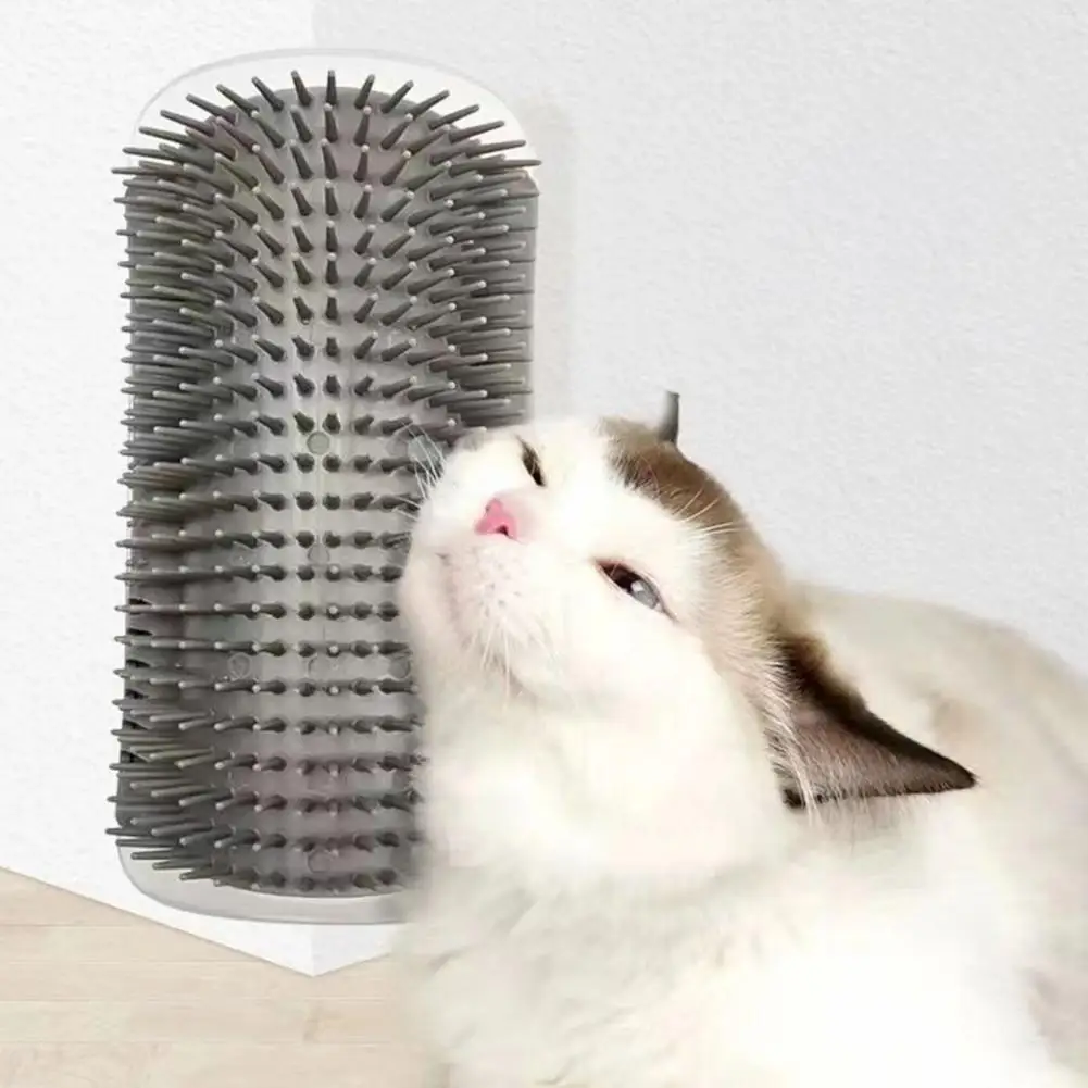 Cat Self Groomer Wall Table Legs Corner Massage Comb Cat Scratcher Grooming Brush Pet Hair Removal Tool Cat Scratcher Brush