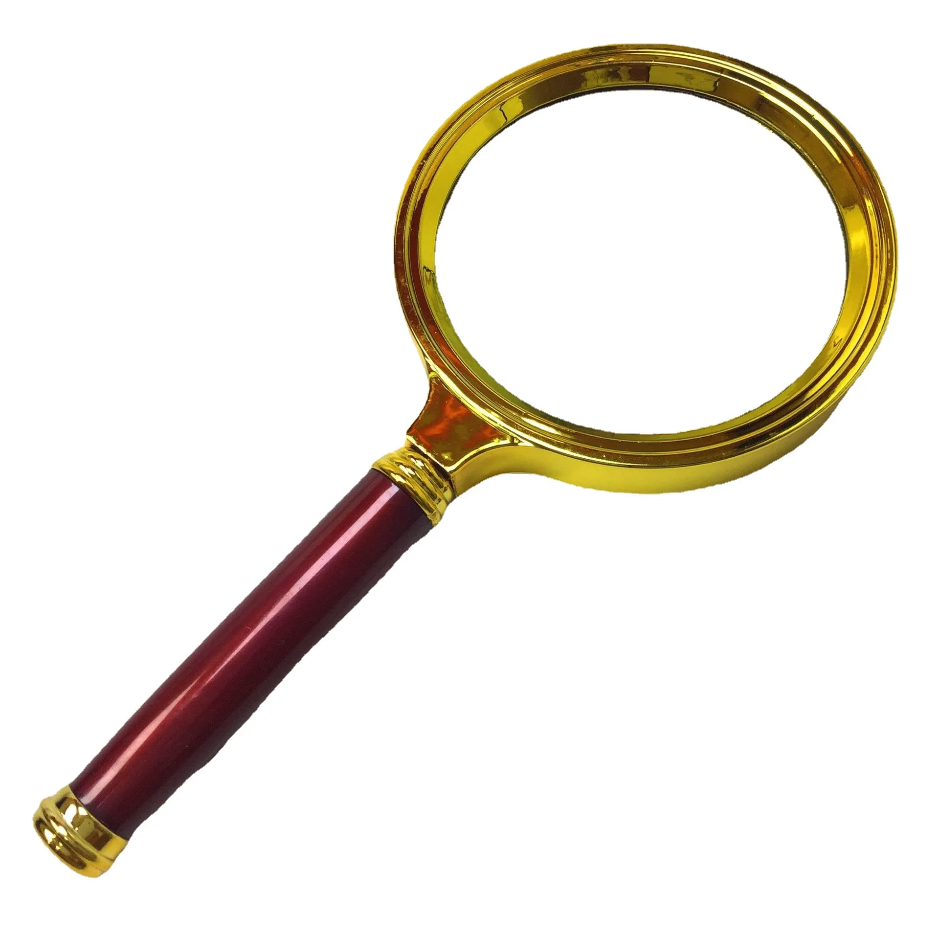 

10X Magnifying Glass Handheld High 10 Times Jewelry Jade Identification Magnifying Glass Wholesale 60mm Imitation Handle