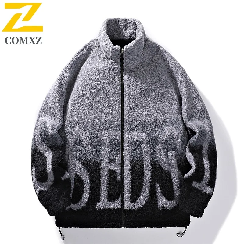 

COMXZ Men Winter Padded Jacket Versatile Stand Collar Outdoor Travel Warm Parka Letter Design Lightweight Cold Proof Clothing